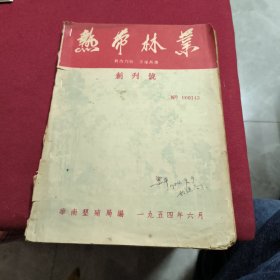 热带林业 创刊号