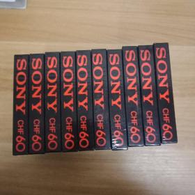 66外4B磁带 SONY CHF 60 (10盒合售）全新未拆封 无外包装盒