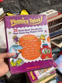 英文原版 Scholastic Phonics Tales 学乐幼儿英语自然拼读绘本故事书25册礼盒装 趣味认知故事集 自然发音法