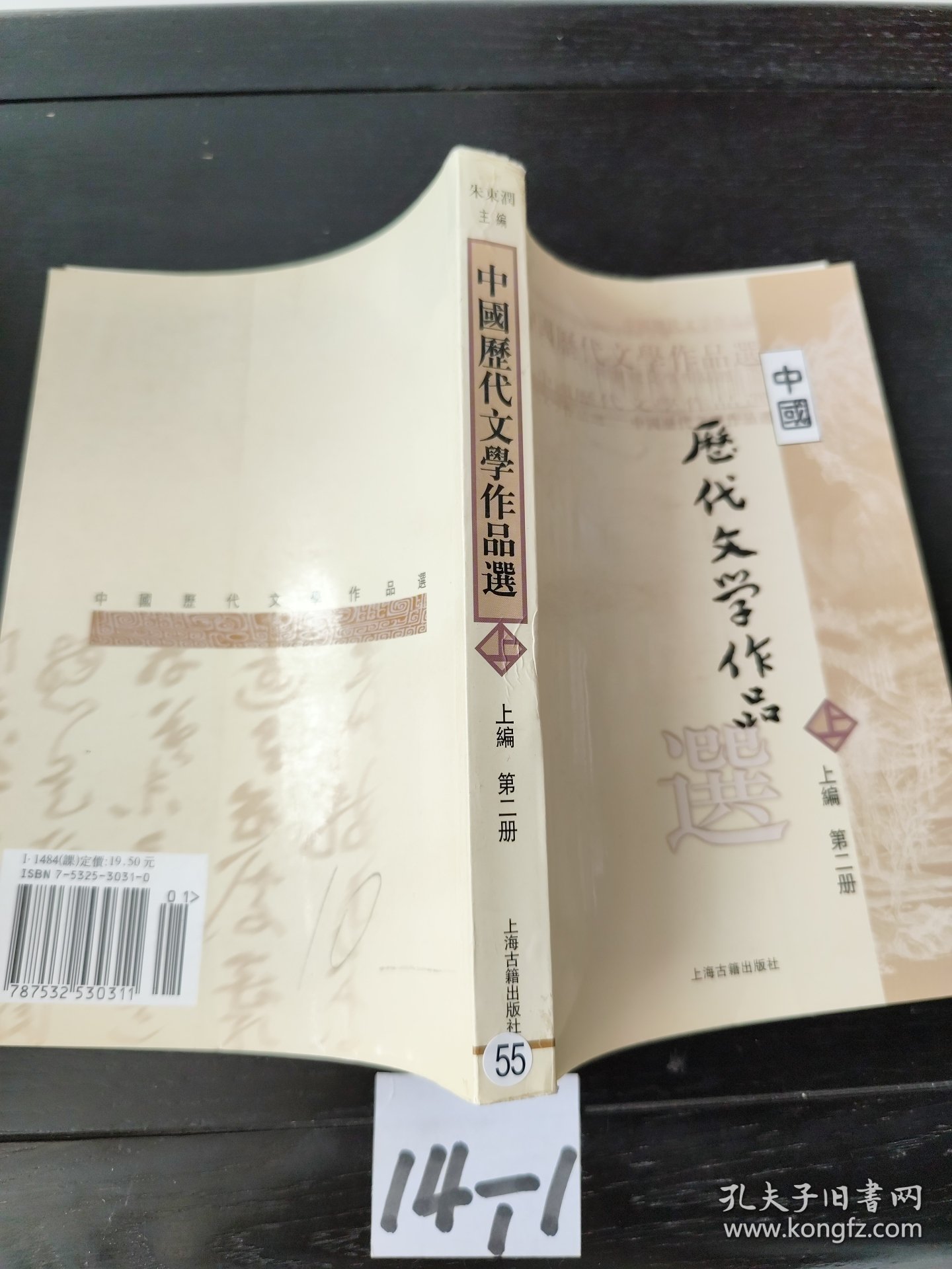 中国历代文学作品 上 （上编 第二册）
