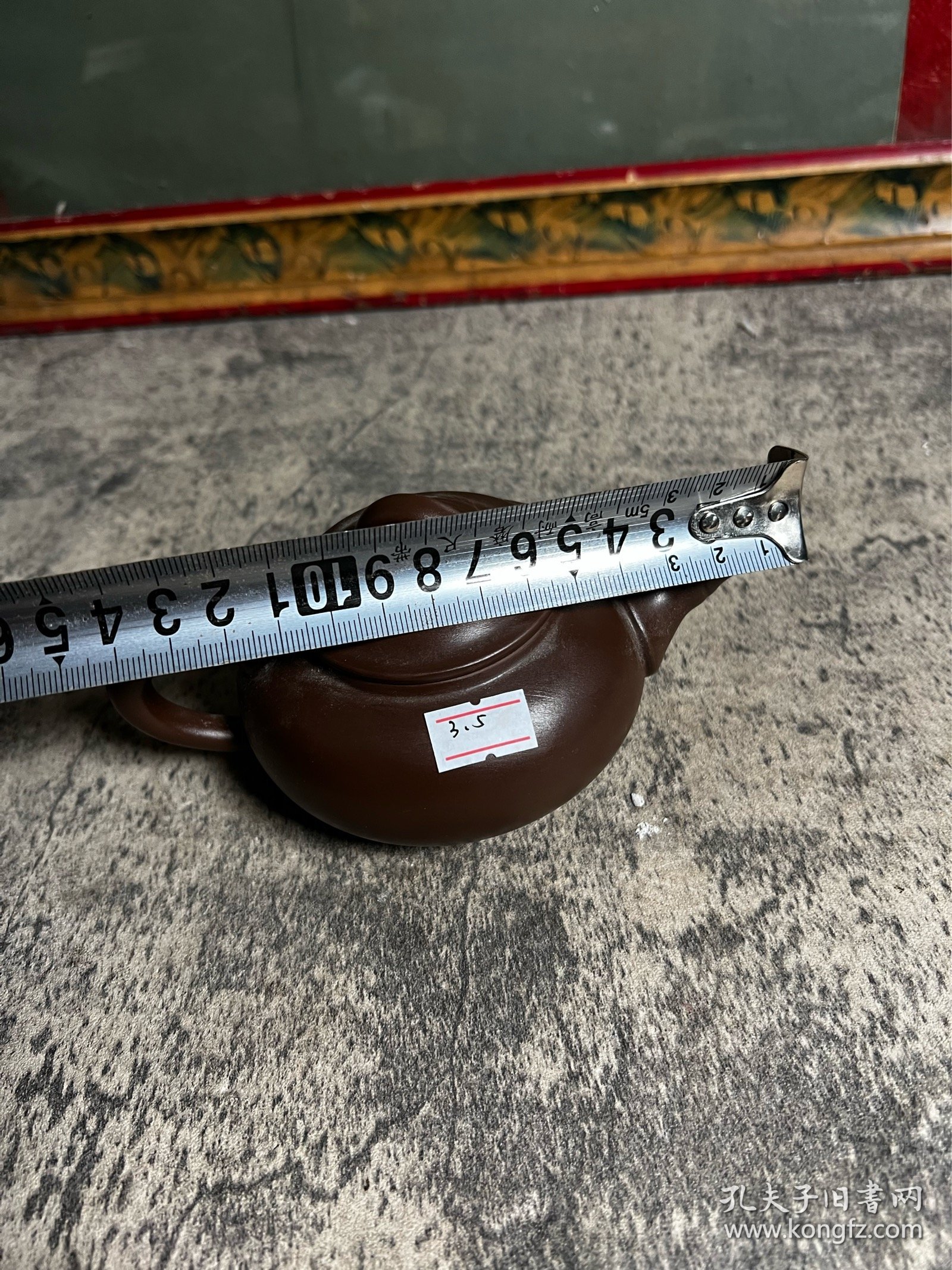 注浆竹段紫砂壶一把