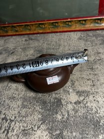 注浆竹段紫砂壶一把