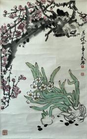 张岳健，(1924-2003)我国当代著名画家、中国美术学院教授。出生于浙江浦江，字镇中，号健者，九重，别号七里亭长，为吴茀之大女婿。[1]
从小受家庭影响和民间艺术的薰陶，酷爱中国画和书法，1947年考入国立艺专（浙江美术院前身）,亲灸黄宾虹、潘天寿、吴茀之等先生的教诲。
擅长意笔花鸟，兼工人物、山水，取法多方，画路宽广，堪称中国画的多面手。曾在上海人民出版社、上海教育出版社从事美术创作多年。