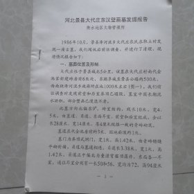 河北景县大代庄东汉壁画墓发掘报告