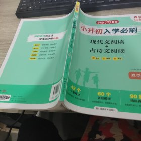 小升初入学必刷题 现代文阅读+古诗文阅读 彩绘版