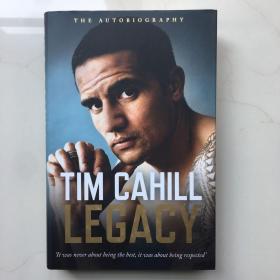 英文原版?zhèn)饔浶≌f(shuō)  Legacy: The Autobiography Of Tim Cahill   精裝  插圖
