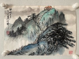 秦岭云  山水软片  国画作品