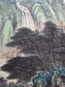 (回流字画) 纸本山水画心67.2X137.8