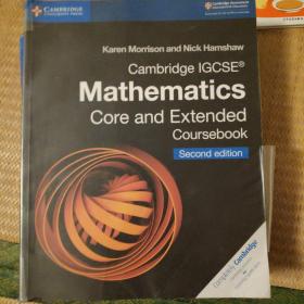 进口英国剑桥大学出版社原版Cambridge IGCSE®Mathematics Core and Extended Coursebook  数学扩展学生用书 second edition