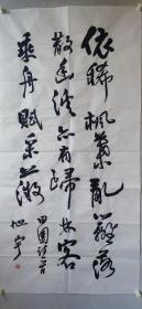 著名书法家，作家，编审旭宇先生书法4尺整张。