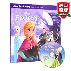 英文原版 Frozen Read-Along Storybook and CD迪士尼独立阅读系列：冰雪奇缘 英文版 进口英语原版书籍