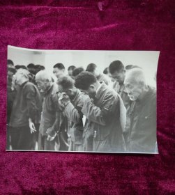 老照片：毛主席逝世追悼会现场照片 （属展览照片 非原照）尺寸28*19.5