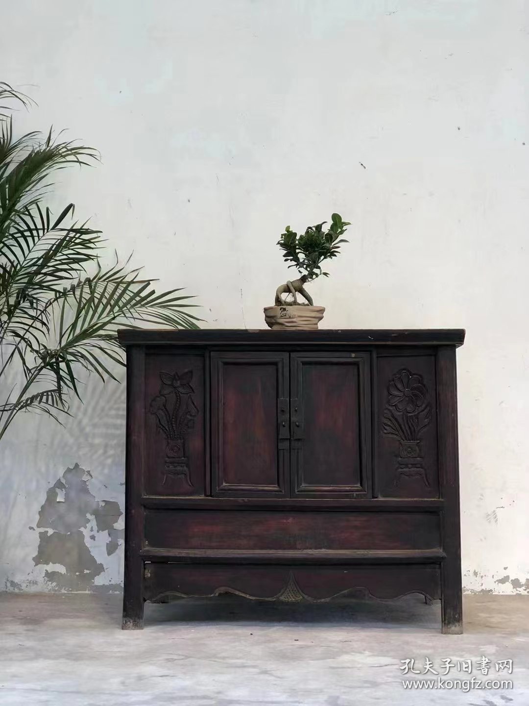 清代，老榆木书桌，全品