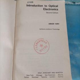 Introduction to Optical Electronics光电子学导论(第二版)