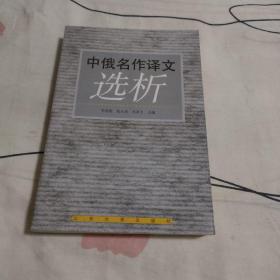中俄名作译文选析（1999年1版1印，仅印有1200册）。