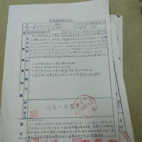 1958年抗旱运动鉴定表