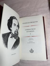 Christmas Stories by Charles Dickens Complete Work Oxford Leather Gilded 2 Vols,《圣诞颂歌》查尔斯·狄更斯 ，瑞士Edito-Service出版社1970年出版狄更斯逝世100周年纪念限量版精装书