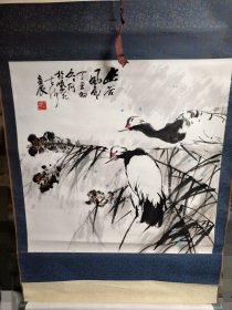 张立辰国画纯手绘原装老裱