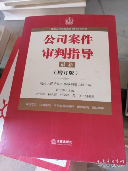 最高人民法院商事审判指导丛书：公司案件审判指导.1（增订版）