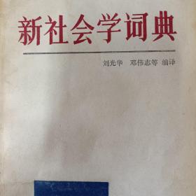 新社会学词典