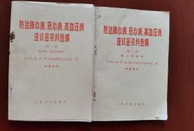 防治肺心病冠心病高血压病座谈会资料选编一二辑