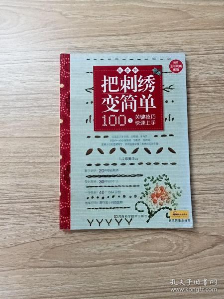 把刺绣变简单：超图解 100个关键技巧快速上手