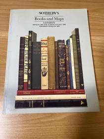 A-0183海外图录 伦敦 苏富比 1989年7月13日 西文善本与地图SOTHEBY'S FOUNDED 1744 Books and Maps LONDON MONDAY 3RD AND TUESDAY 4TH JULY 1989