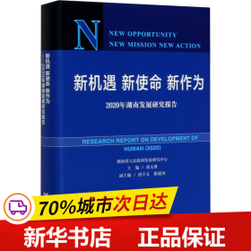 新机遇新使命新作为：2020年湖南发展研究报告