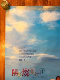 阳光灿烂的日子 原年电影海报 香港版 导演 姜文 主演 夏雨 宁静 耿乐 电影收藏周边（这是各地区海报里最经典的一版，设计最漂亮！）