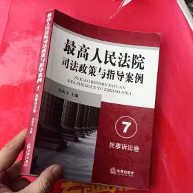 最高人民法院司法政策与指导案例7：民事诉讼卷