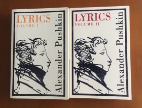 【英文原版】Alexander Pushkin：Lyrics: Volume 1 (1813-17)  ，Volume 2 (1817-24) 普希金诗选（第1卷，第2卷）英语俄语双语版