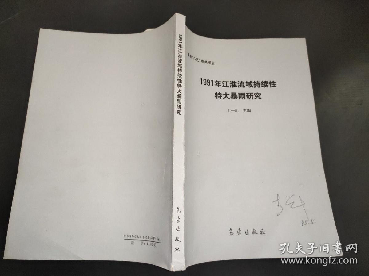 1991年江淮流域持续性特大暴雨研究