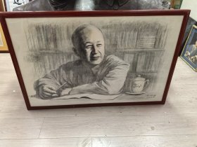 著名科学家 钱学森 画像一幅 尺寸128/78厘米