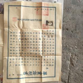 1950年毕业证明书