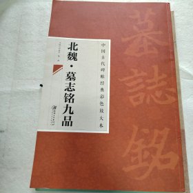 中国古代碑帖经典彩色放大本：北魏·墓志铭九品