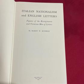 ITALIAN NATIONALISM AND ENGLISH LETTERS