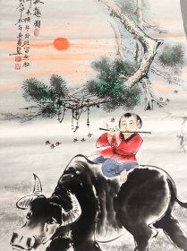 纯手绘画，保证手绘，长138厘米宽69厘米展览馆展览完搞出来的，画工精湛，名家作品，我自己也装裱不过来，没地方挂，便宜出了就行了，记住了，别议价，这个价格真的很低，超值