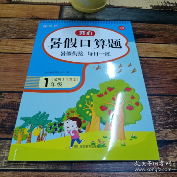 一年级暑假口算题 适用于1升2年级 暑假衔接 每日一练 彩绘版