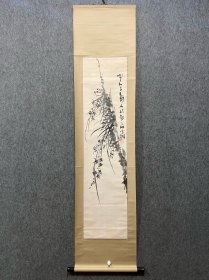 古筆花卉图【奥原晴湖】 1837 - 1913（天保八~大正二）77岁。池田重 太的第三女，后人奥原家为养女，号星古、虞古、静古、 墨吐云烟楼。下总（今千叶县）生人。先后受业于福田半 香、牧田水石，又祖述中国元、明、清诸家画谱，并到中 国游历，此间受郑板桥、费晴湖画风影响至深，且振笔 临习不废，受益匪浅。回国后名重画坛，被誉为女南宗 画第一人。然