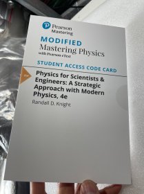 现货 Modified Mastering Physics with Pearson eText  Access Card 英文版 Physics for Scientists and Engineers: A Strategic Approach with Modern Physics
