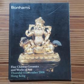 Bonhams 香港邦瀚斯 2008年12月 中国瓷器及工艺精品 玉器 佛像