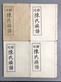 樟川陈氏族谱（卷一～卷四）+陈氏原流世系考（5本合售）【广西北流大伦樟川】油印本