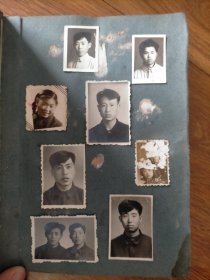 50-60年代貌似同学录的留影共65张合售（小二寸）