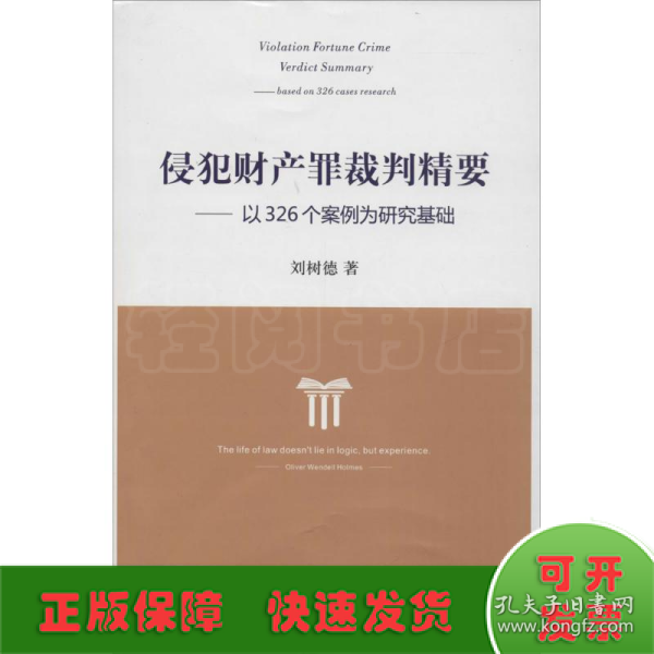 侵犯财产罪裁判精要：以326个案例为研究基础