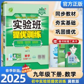25春实验班提优训练9下数学冀教严军江苏人民9787214285607全新正版