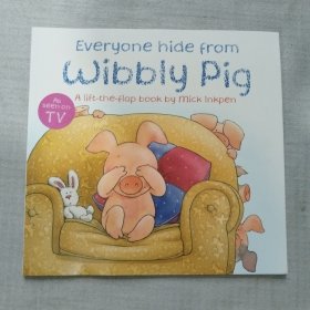 Everyone Hide From Wibbly Pig 小豬威比：威比捉迷藏 英文繪本 翻翻書(shū)