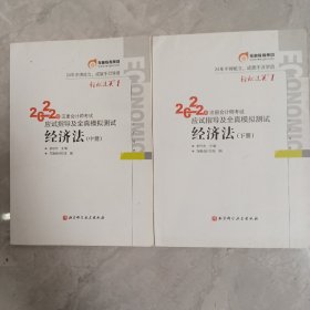 轻松放过1，2022注册会计师考试应试指导及全真模拟测试，经济法（中册）（下册）两本合售。