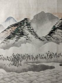 明代嘉靖山水画《南浦晴雲》