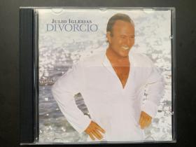 光盘唱片 CD《Julio Iglesias  DIVORCIO（胡里奥·伊格莱西亚斯  爱情休止符)》美版专辑 (实物拍图）Sony Music Entertainment（Holland） B.V出品 有歌词  发行编号：506324 9 发行时间：2003年