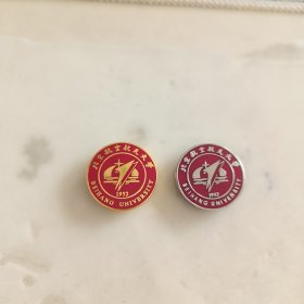 北京航空航天大学校徽徽章一对